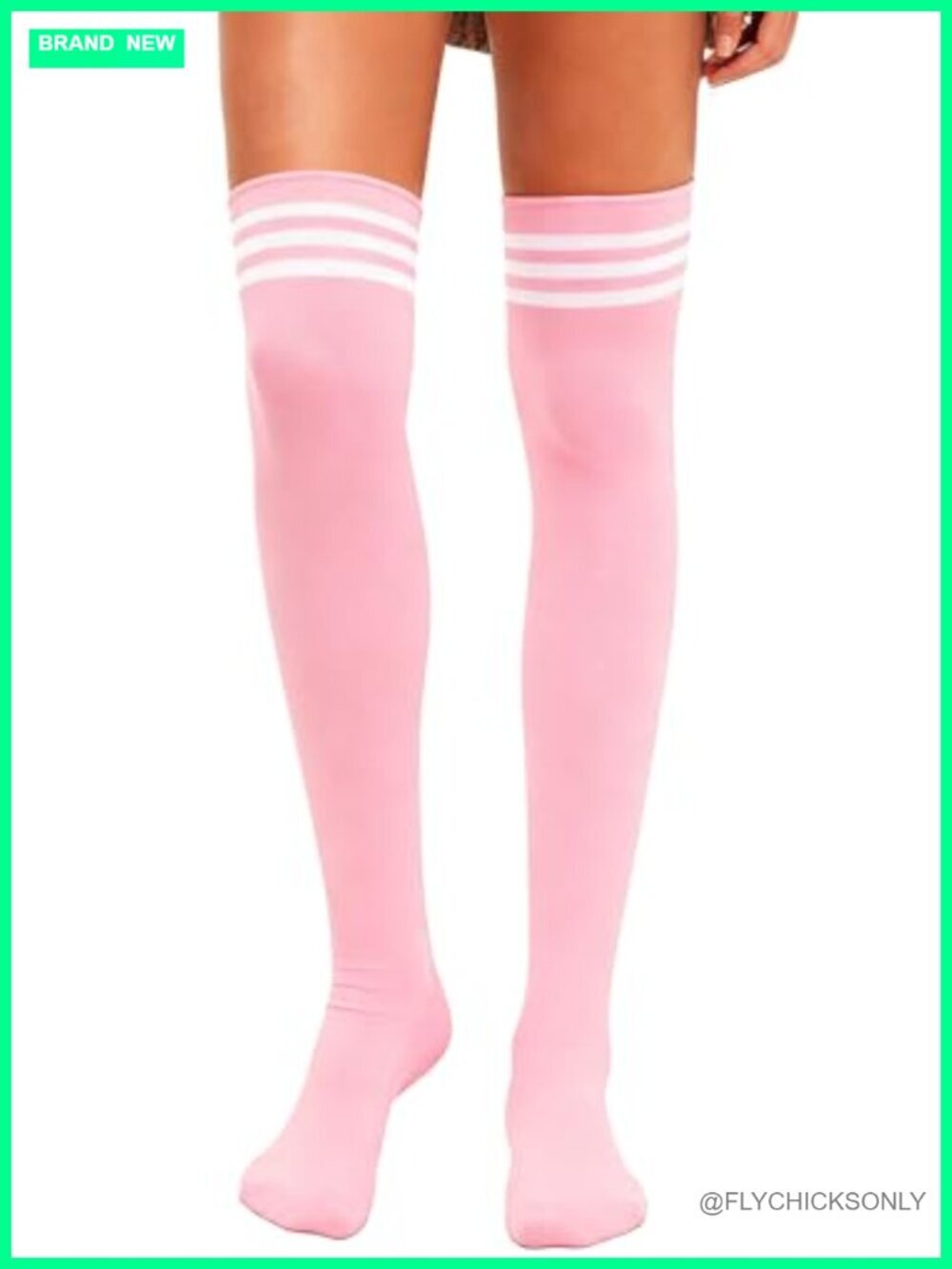 Extra Long Thigh High Cotton Blend Striped Over Knee Boot Socks